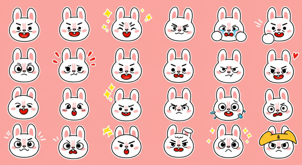 うさぎのアイコン集